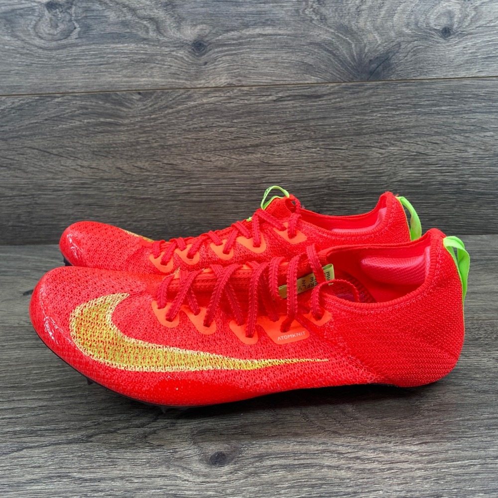 Nike Air Zoom Superfly Elite 2 Track Spikes Mens 7.5 Red FZ9662-600 Atomknit